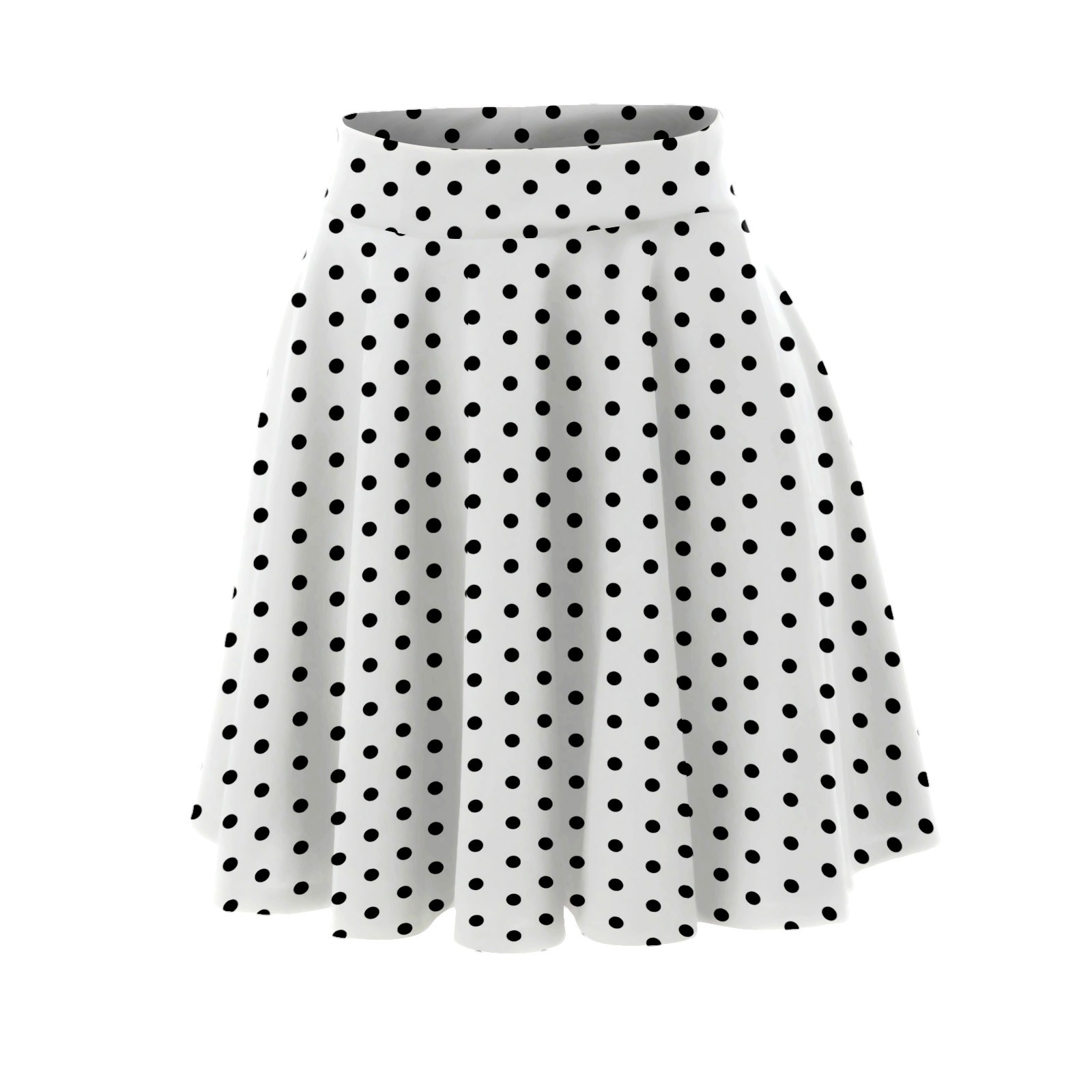 thumbnail image 4 of Minifalda clásica con cintura elástica para mujer: falda elegante y casual de corte A, 95 % poliéster, tallas reales, para todas las estaciones - S-XXL, 4 of 6